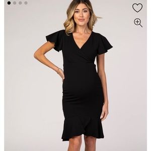 Black maternity dress